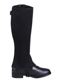 QHP Mini Chaps Suede Adult, Black