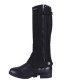 QHP Mini Chaps Suede Child, Black