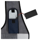 BR Knippervest met lampjes, Zwart/Zilver