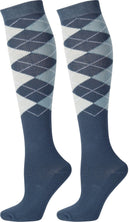 Harry's Horse Argyle Stockings, Blue