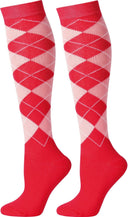Harry's Horse Argyle Socks, Pink