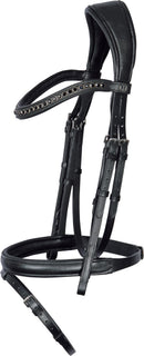 Harry's Horse Headstall Nero Soft, Black/Black Stones