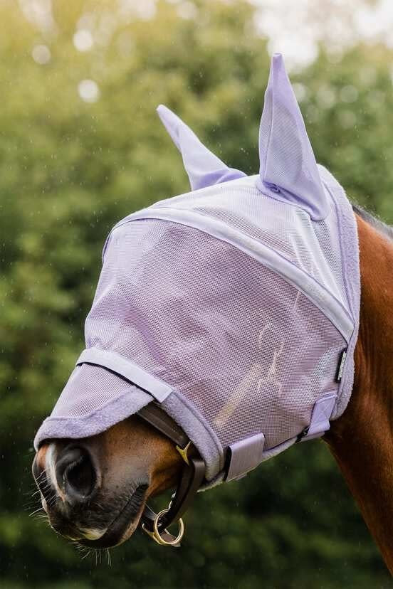 Rambo Flymask Plus non treated, Lavender