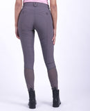 QHP Rijbroek Yasmin Knie Grip, Steel Grey