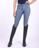 QHP Rijbroek Maxime full grip, Steel blue