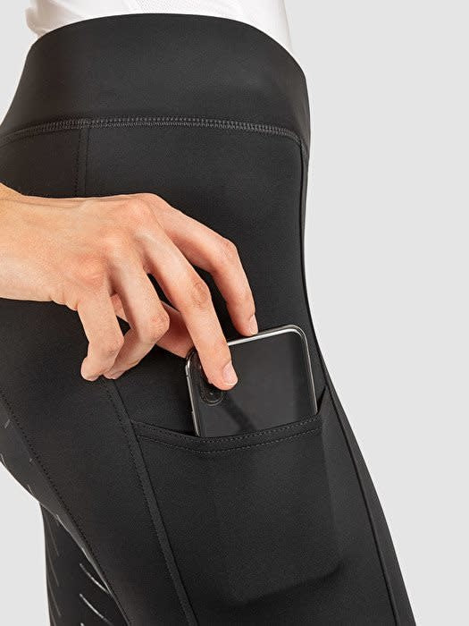 Equiline Rijlegging Christic Full Grip, Zwart