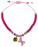 HB Armband met bedel, roze