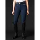 Mountain Horse Reithose Diana mit Lederbesatz, Marineblau