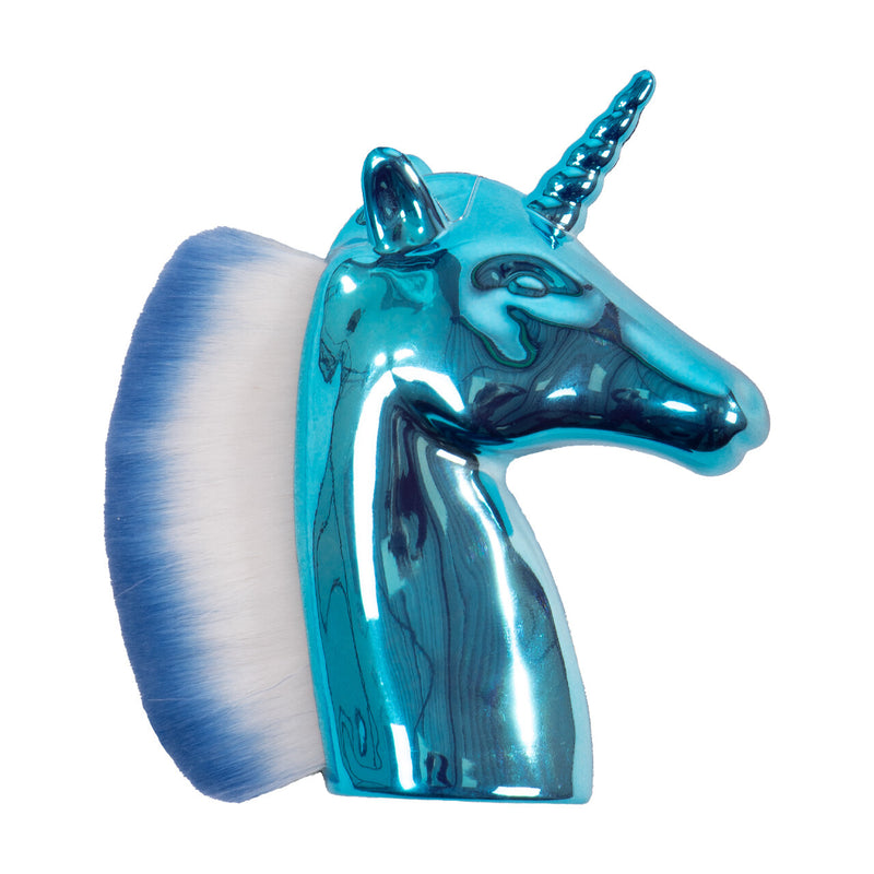 QHP Hoofdborstel Unicorn, Blauw