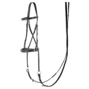 Harry's Horse Bitless Bridle, Crossed, Black