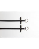 Hb Showtime Zügelringe aus weichem Leder, Schwarz, Voll