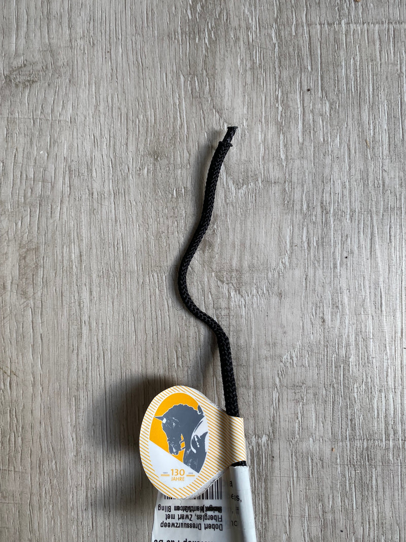 Dobert Dressuurzweep Fiberglas, Zwart met Wit Handvat en Bling steentjes