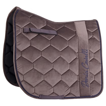 Harry's Horse Zadeldek Velvet Denici Cavalli, Taupe, Full DR