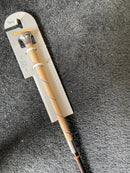 Dobert Dressuurzweep Fiberglas, Zwart met Beige Handvat en Bling steentjes