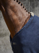 Eskadron Platinum Fleecedecke gestempelt, Marineblau