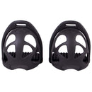 QHP Steigbügel mit Fußstopper, schwarz, 12 cm