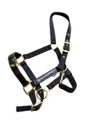 Equitheme Croco Halster Nylon, Zwart